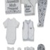 Miniworld coffret bébé cadeau 10 pièces fille - gris     