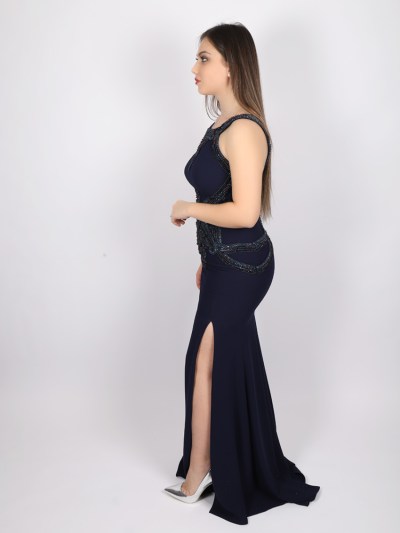Robe à strass Il'mio - bleu marine