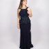 Robe à strass Il'mio - bleu marine