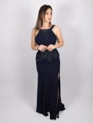 Robe à strass Il'mio - bleu marine