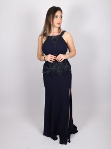 Robe à strass Il'mio - bleu marine