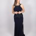 Robe à strass Il'mio - bleu marine