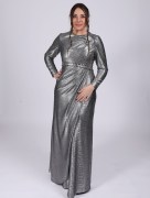 Robe longue - argenté 
