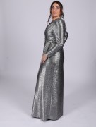 Robe longue - argenté 
