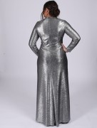 Robe longue - argenté 