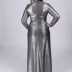 Robe longue - argenté 