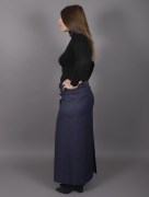 Jupe simple Uzunlar - jean bleu foncé