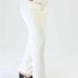 Pantalon poche simple bouton - ECRU(5153-E)