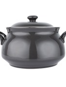 Tajine Almina 6 pièces porcelaine Al-8074 - noir