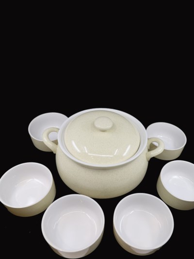 Tajine Almina 6 pièces porcelaine Al-8104 - beige