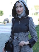Manteau à carreaux Kemal aydin - noir