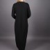 Robe simili cuir Puane - noir