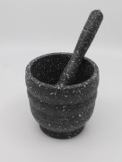 Ensemble de bol de broyage manuel - noir