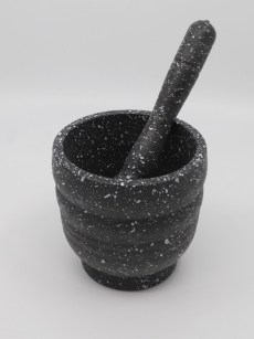 Ensemble de bol de broyage manuel - noir