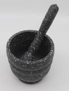 Ensemble de bol de broyage manuel - noir
