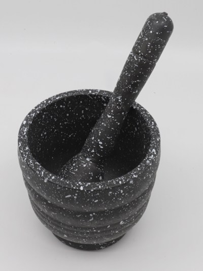 Ensemble de bol de broyage manuel - noir