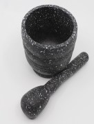 Ensemble de bol de broyage manuel - noir