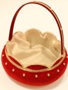 Panier à fleur Henné - rouge
