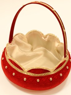 Panier à fleur Henné - rouge