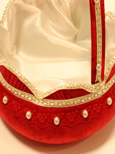 Panier à fleur Henné - rouge