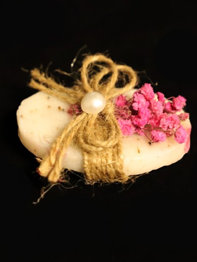 Savon cadeau parfumé à fleur - rose