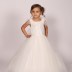 Robe de soirée à perle Helin'a - blanc 