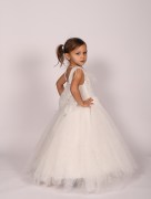 Robe de soirée à perle Helin'a - blanc 