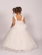 Robe de soirée à perle Helin'a - blanc 