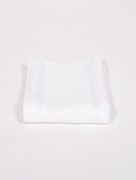 serviette à fleur blanc