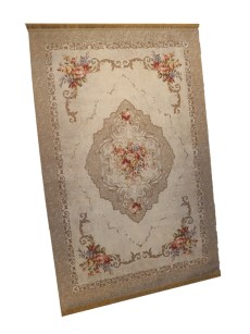 Tapis 80X300cm Rixos lavable antidérapant marron/beige X-0070