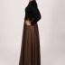Robe longue simple Garize - beige/noir