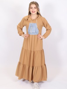 Robe longue simple Loreen - camelle