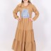 Robe longue simple Loreen - camelle