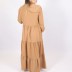 Robe longue simple Loreen - camelle