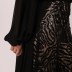 Robe à combinaison à paillettes Fidda - noir/beige