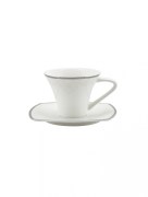 Karaca Fine Pearl Neklus Ensemble de petit-déjeuner 26 pièces 6 personnes Square Pearl