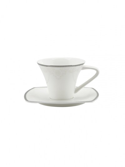 Karaca Fine Pearl Neklus Ensemble de petit-déjeuner 26 pièces 6 personnes Square Pearl