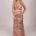 Robe élégante à strass - rose