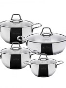 Batterie de cuisine en acier de 8 pièces Karaca Magellan