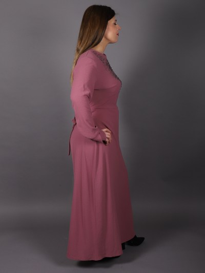 Robes longue classique Uzunlar - rose