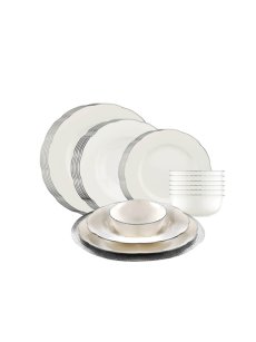 Service à table Kutahya Porcelaine 24 pièces 2200 - gris