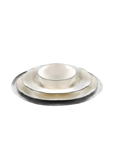 Service à table Kutahya Porcelaine 24 pièces 2200 - gris