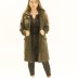Manteau mi-long simple - kaki