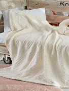 Couverture pour bébé Aksu İpeksoft  (avec coussin protège cou) crème