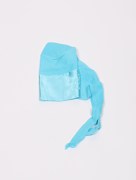 Bonnet satin - bleu