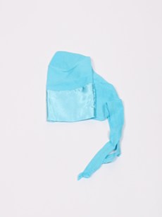 Bonnet satin - bleu