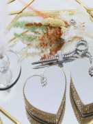 Service à café et plateau pour alliance mariée -set complet doré