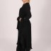 Robe longue de flamenco Famelin - noir