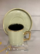 Ensemble de tasses à café 6 pièces Narin mocca - olive