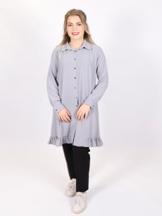 Tunique en crêpe ugs - gris